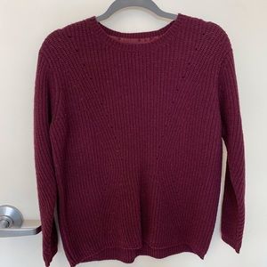 Warm wool sweater Maroon